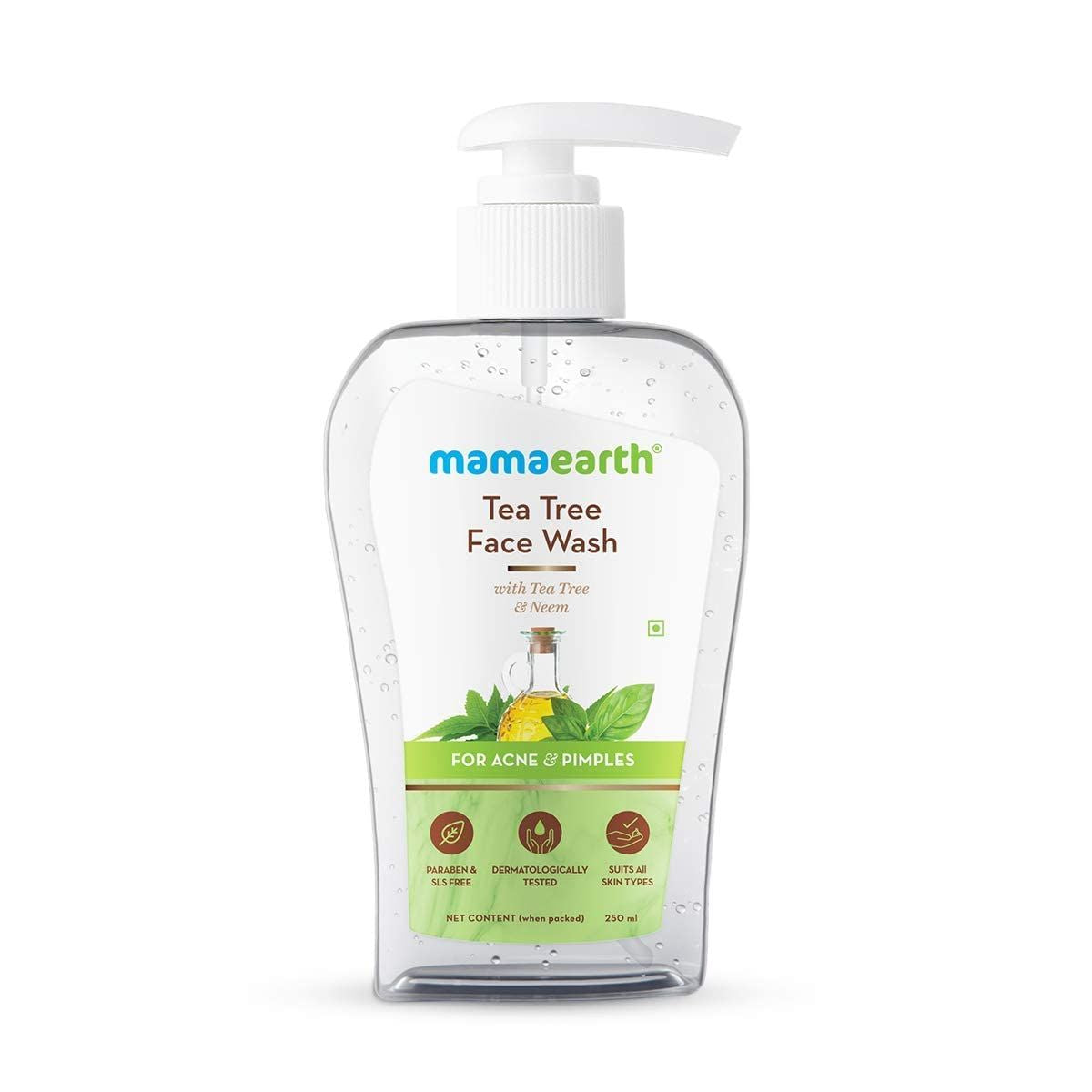 Tea Tree Face Wash with Neem for Acne and Pimples - 250ml