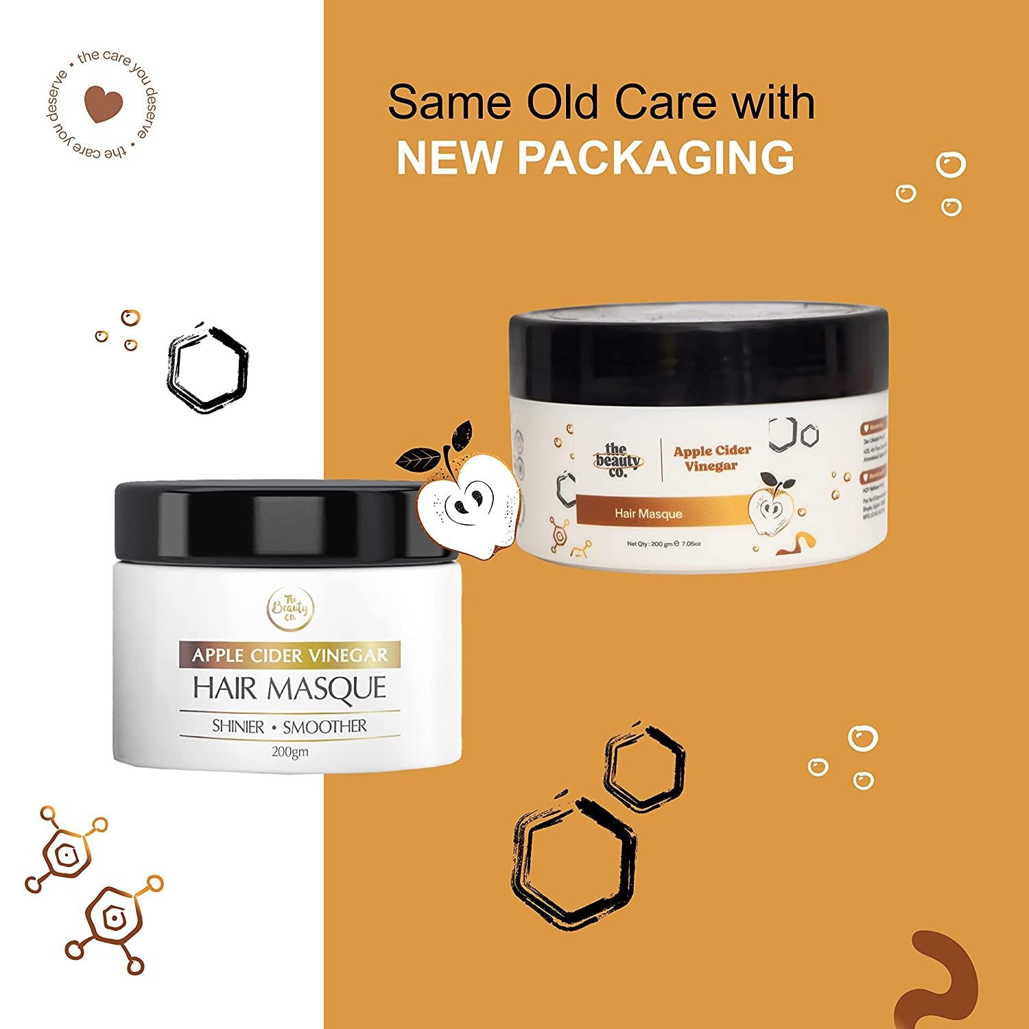 Apple Cider Vinegar Face Mask With Apple Cider Vinegar & Rosehip Oil for Clear and Glowing Skin – 100 g