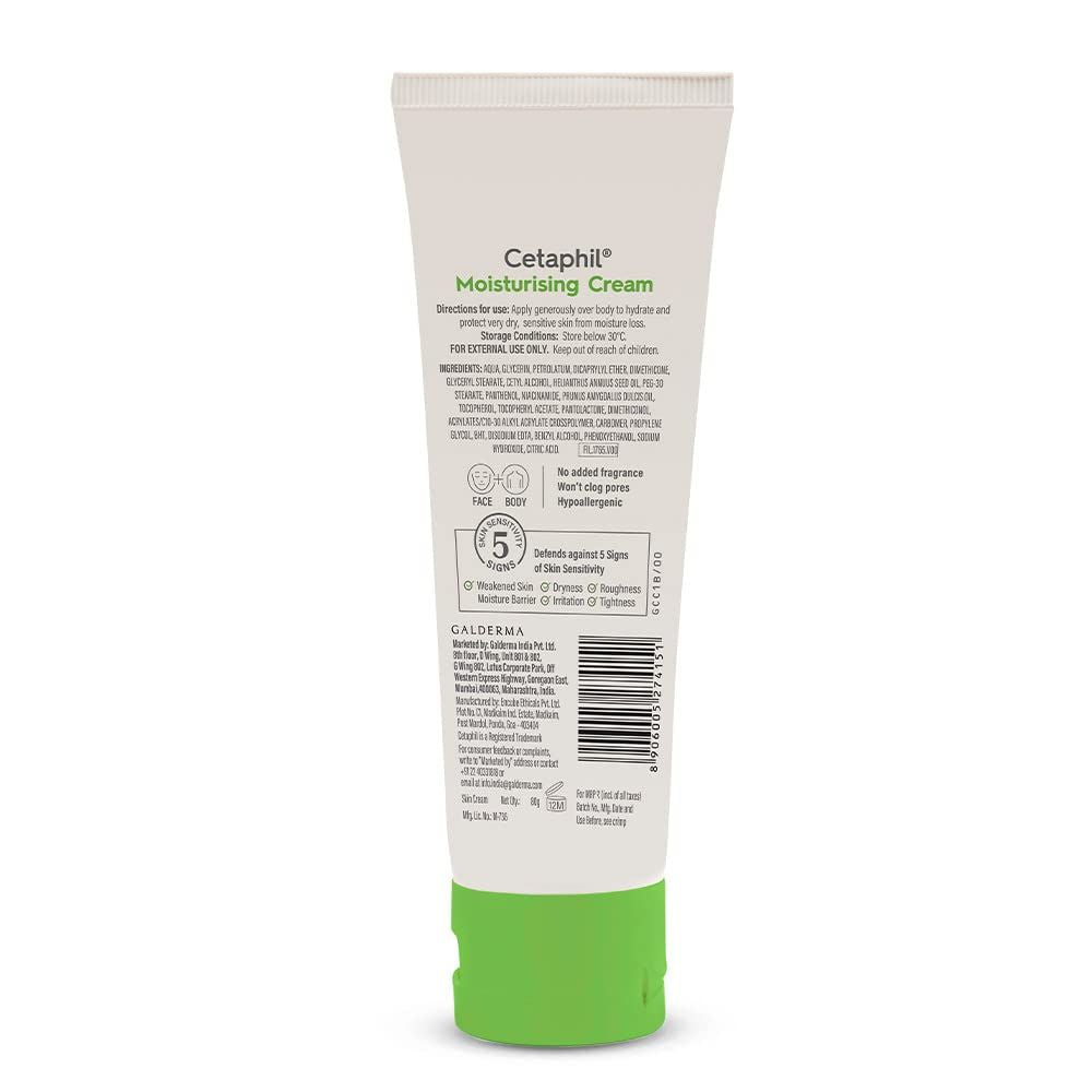 Cetaphil Moisturising Cream for Face & Body , Dry to Normal skin, 80 gm
