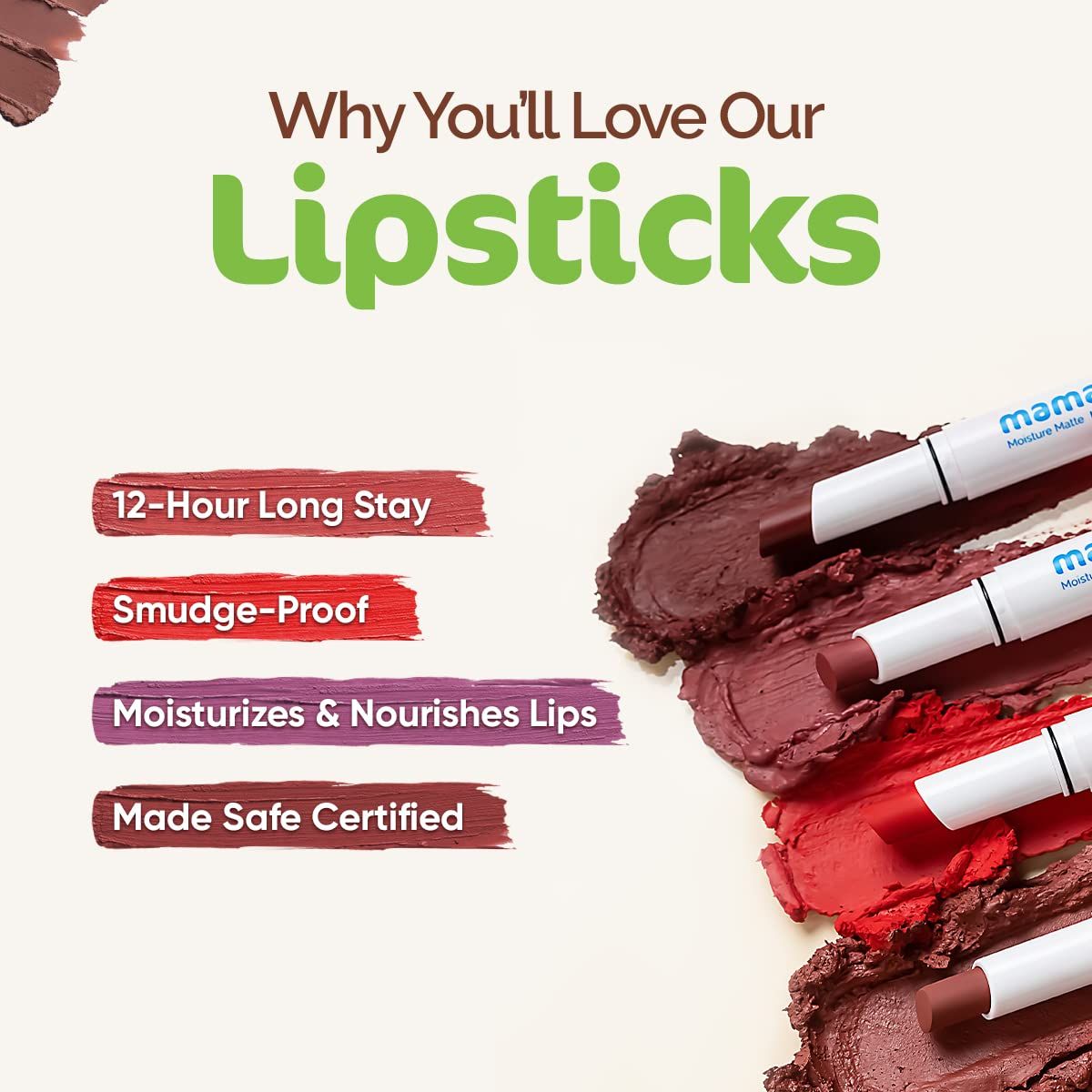 Moisture Matte Long Stay Lipstick - 2g | Plum Punch