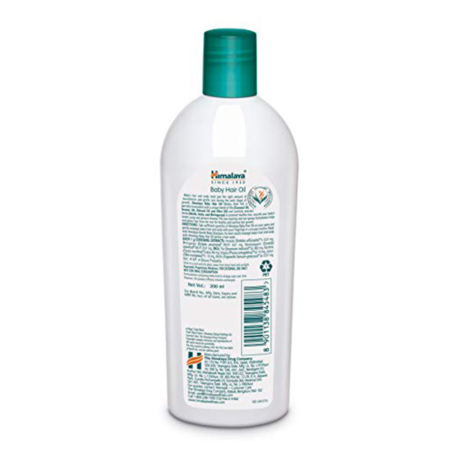 Himalaya Baby Hair Oil 200 ml(1 Count), White