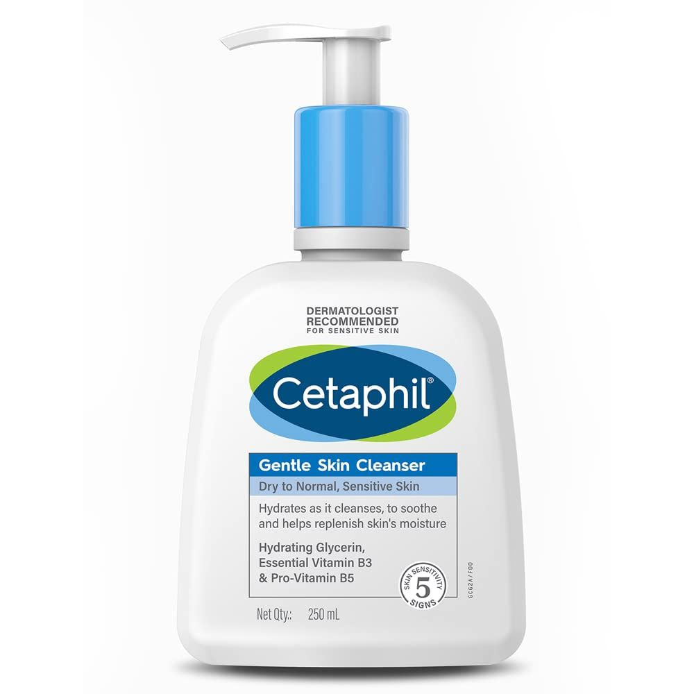 Cetaphil Face Wash by Cetaphil, Gentle Skin Cleanser for Dry to Normal, Sensitive Skin - 250 ml