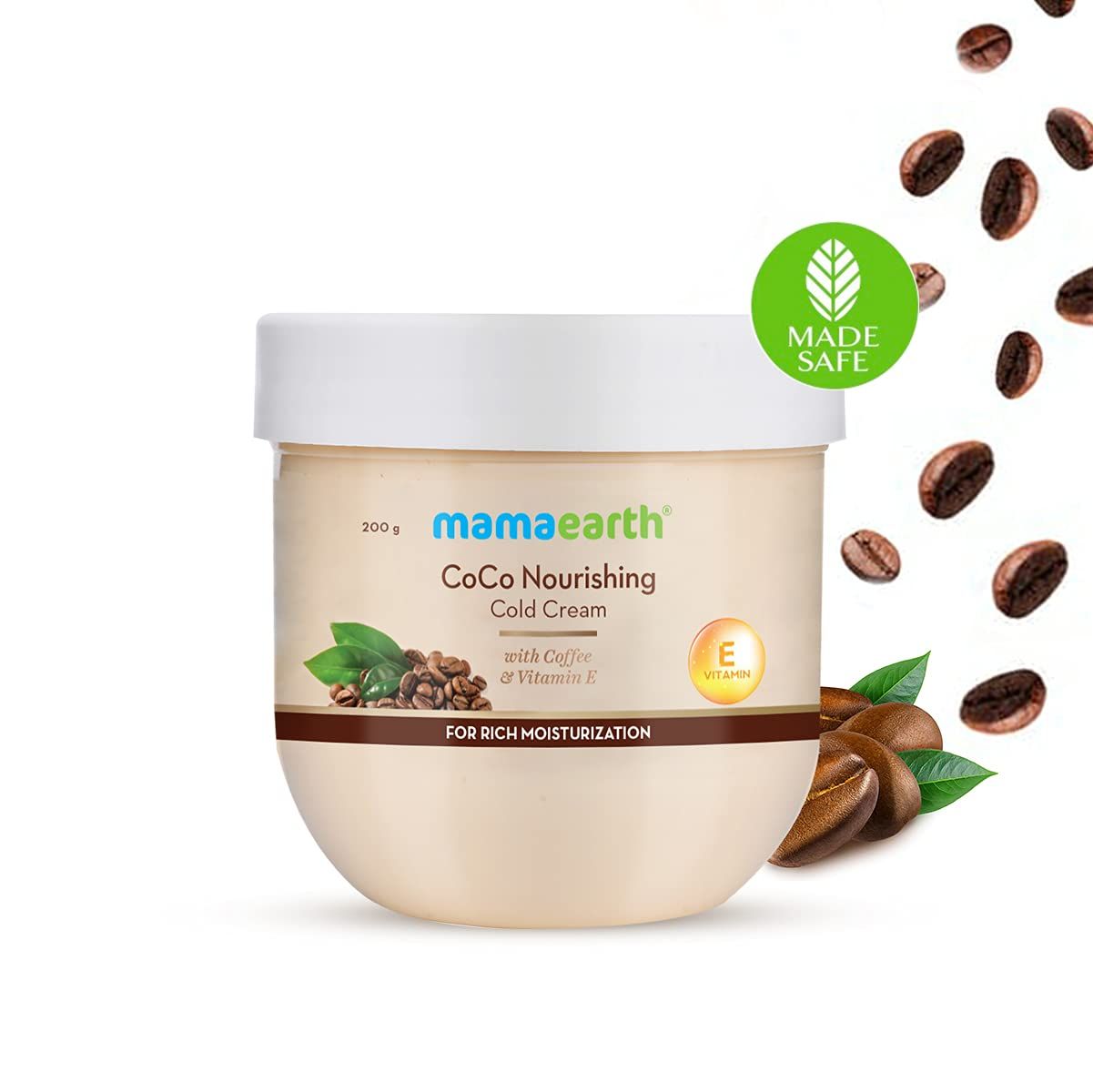 CoCo Nourishing Cold Cream With Coffee and Vitamin E For Rich Moisturization - 100 g