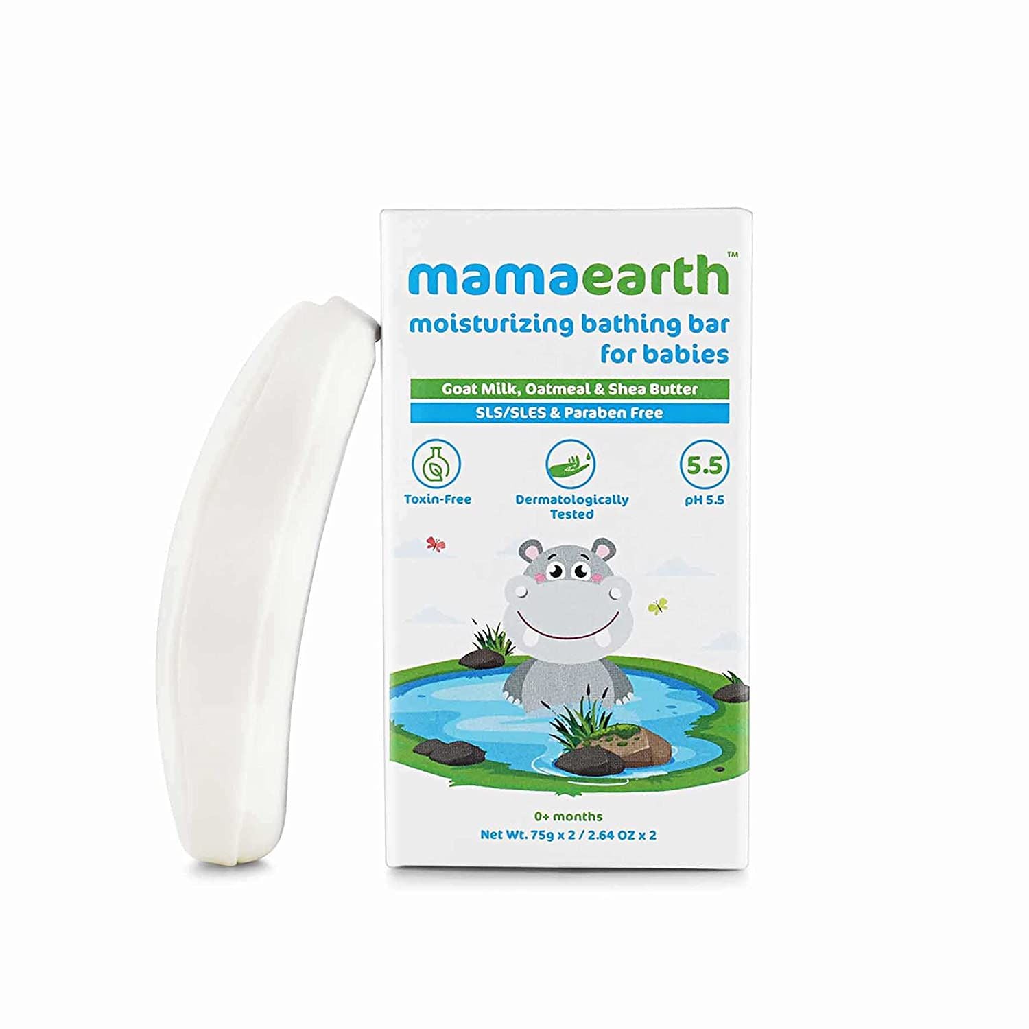 Mamaearth BB MOISTURIZING BATHING BAR 2x75