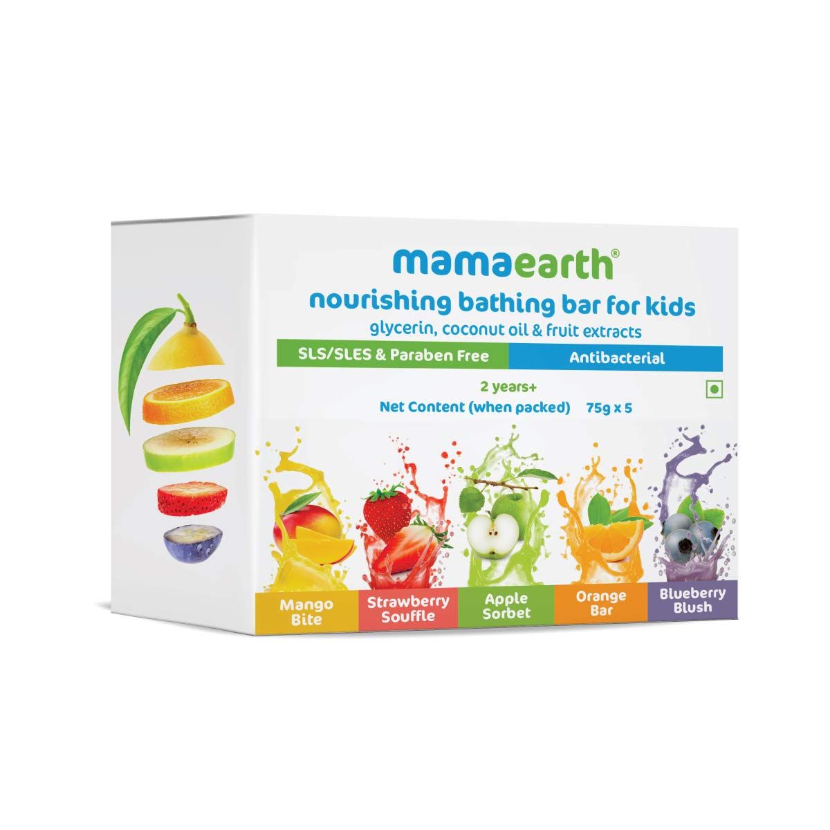 Mamaearth BB Nourishing Bathing Bar For Kids 75gx5