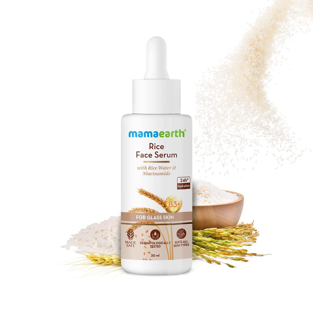 Rice Face Serum With Rice Water & Niacinamide for Glass Skin - 30 ml