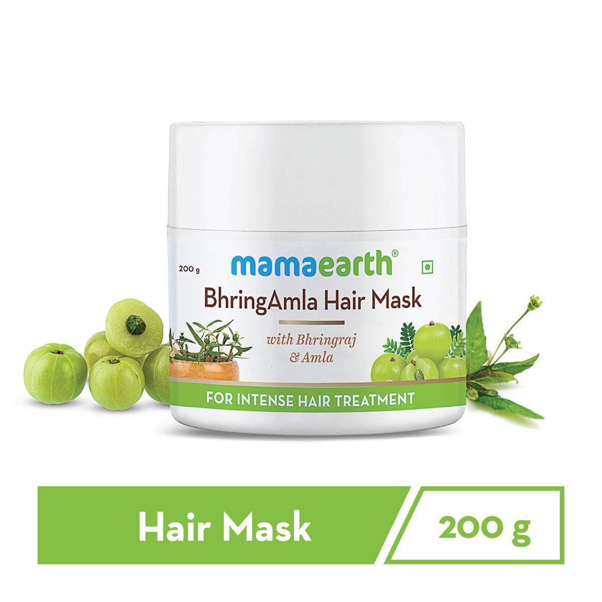 BhringAmla Hair Mask with Bhringraj and Amla for Intense Hair Treatment - 200 g