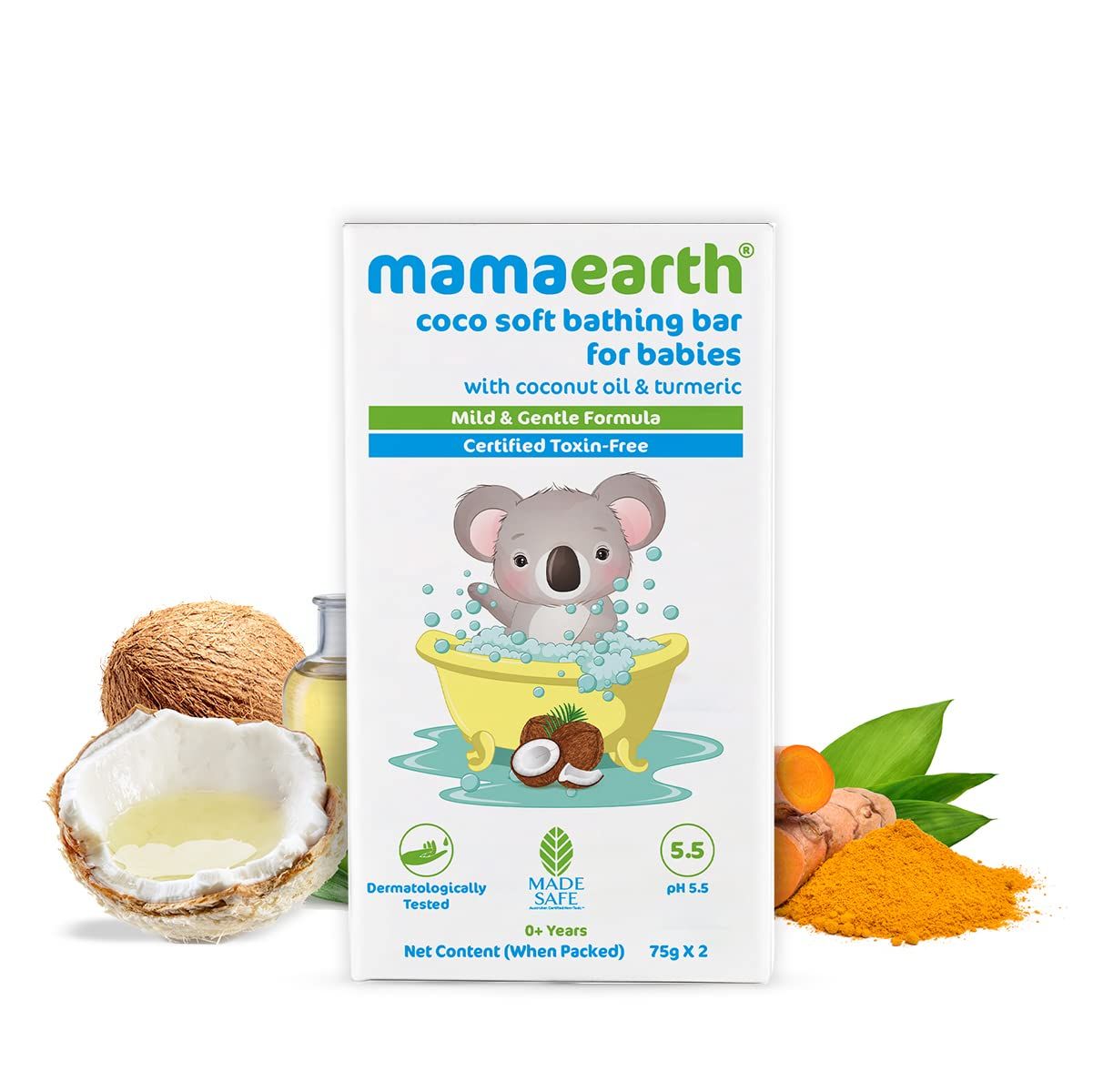 Mamaearth BB Mamaearth Coco Soft Bathing Bar 2x75g