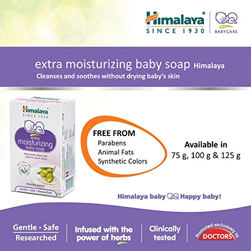 Himalaya Extra Moisturizing Baby Soap Pack of 6 x 125g