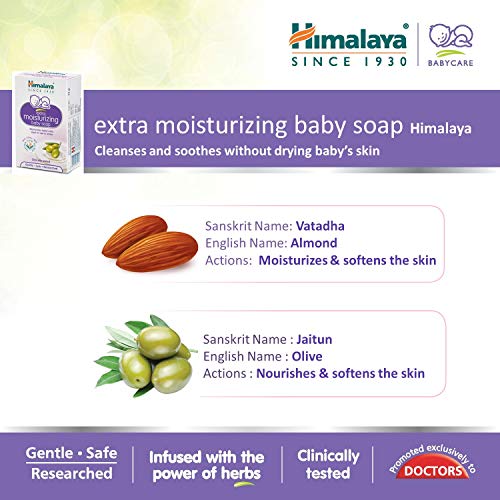 Himalaya Extra Moisturizing Baby Soap Pack of 6 x 125g