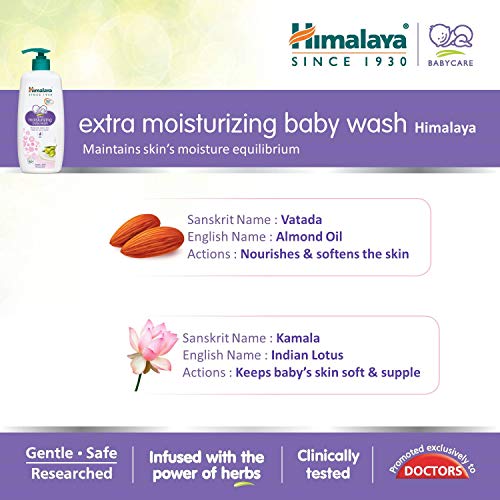 Himalaya Extra Moisturizing Baby Wash, 400 ml