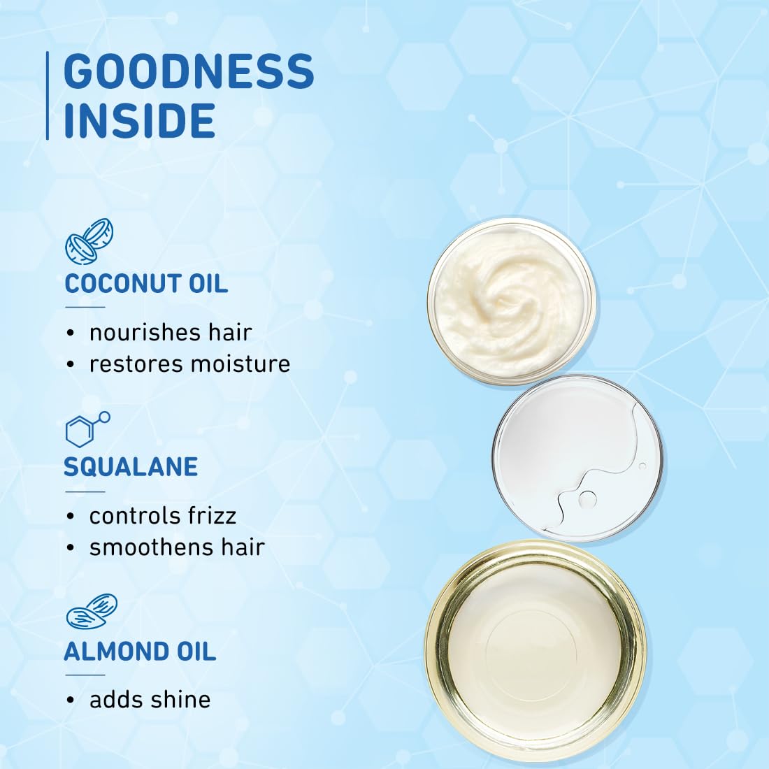 Plum Coconut & Squalane Nutri-Shine Hair Serum | Contains coconut oil, squalane, almond oil | smoothens and adds glossy shine | Paraben-Free | 100% vegan, 75ml