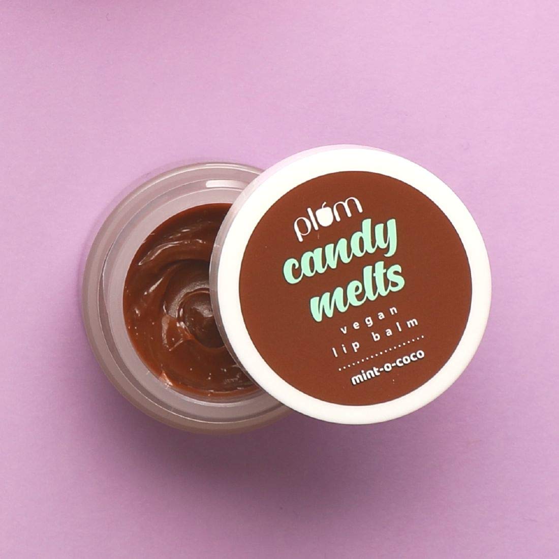 Plum Candy Melts Vegan Lip Balm | Mint-o-Coco | With Natural UV Protection, Ultra Moisturization & Added Shine for Lips | 100% Cruelty Free