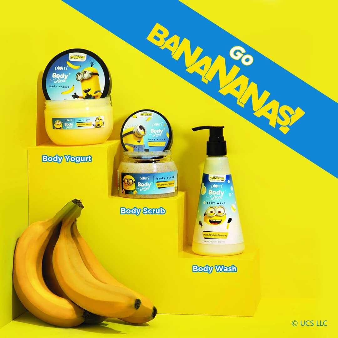 Plum BodyLovin? Minions Goin? Bananas Body Scrub | Skin Polishing | Nourishing | Bananas Fragrance | All Skin Types