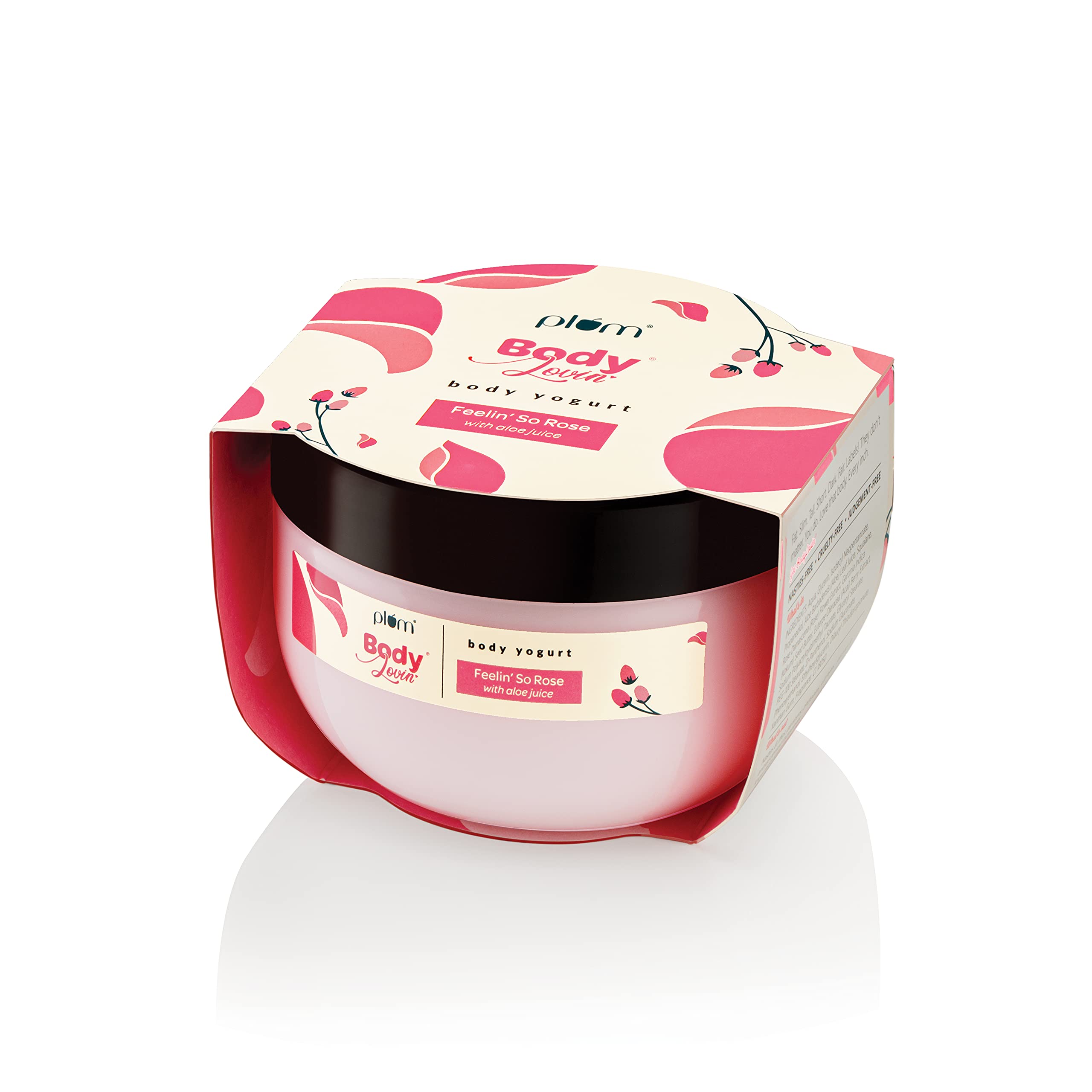 Plum BodyLovin' Feelin' So Rose Body Yogurt | Lightweight Hydration | Instant Cooling | Aloe-infused | Rose | All skin types | 100% Vegan