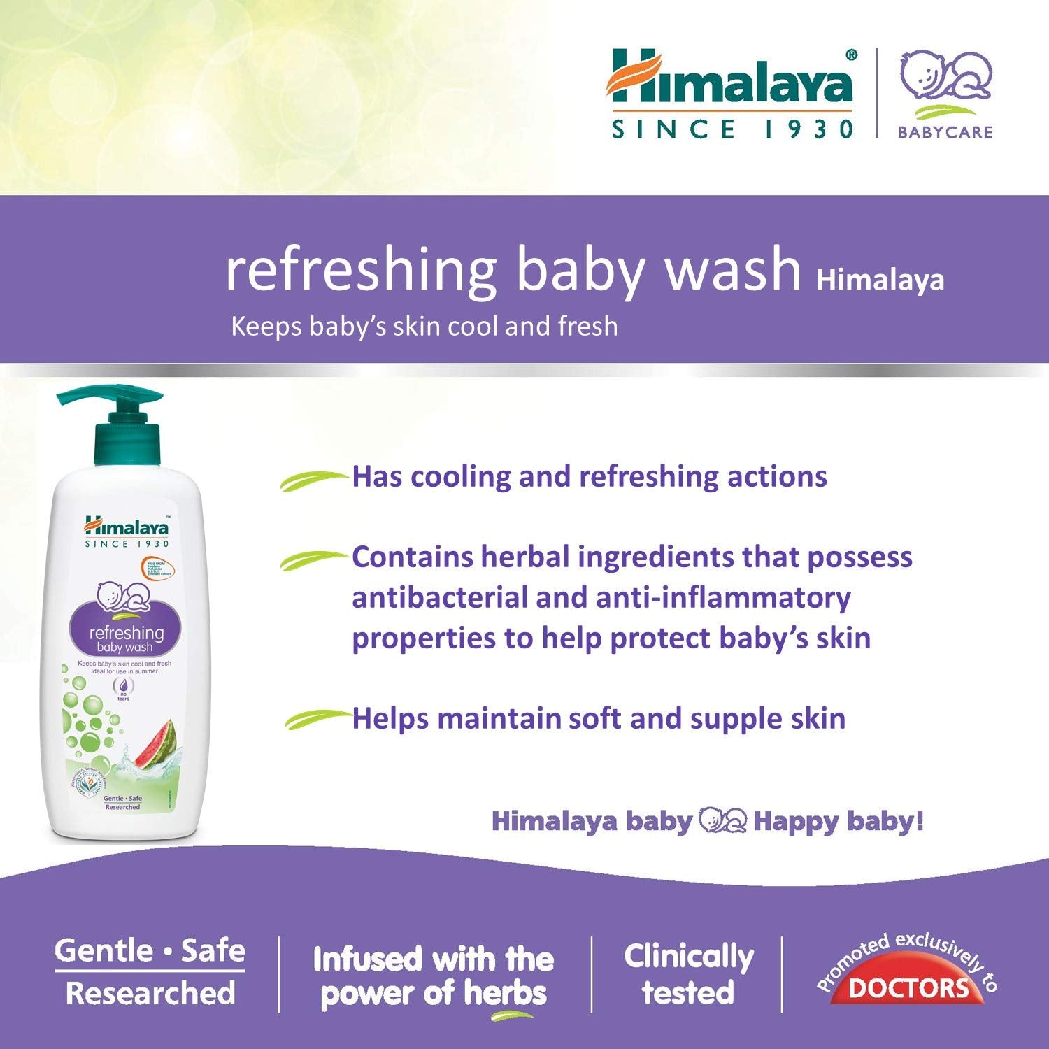 Himalaya Baby Care Refreshing Baby Wash, 200ml