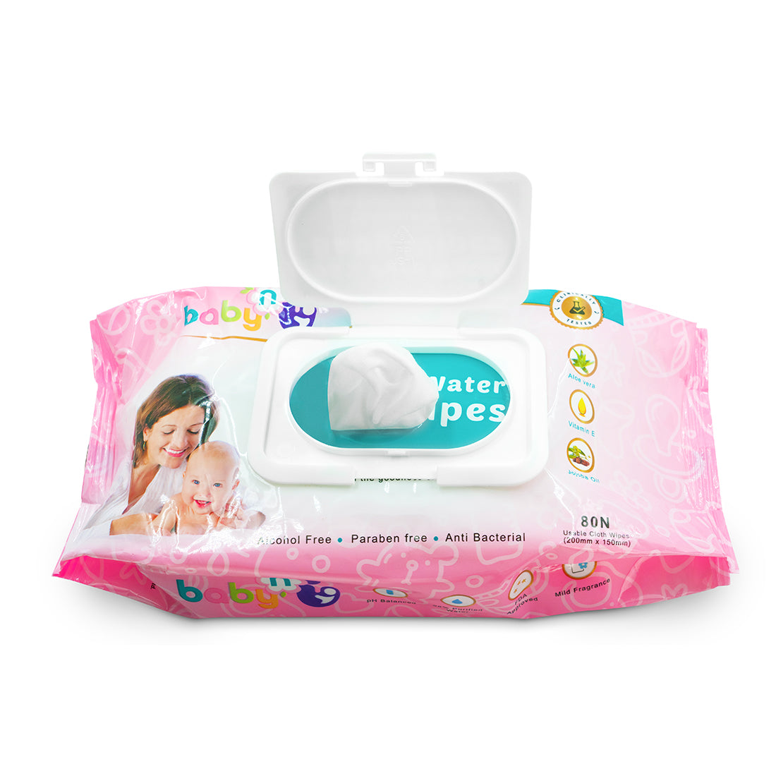 98% Pure Water Baby Wipes - Pack of 5